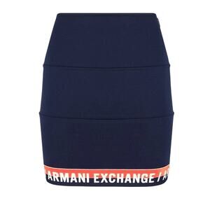 ARMANI EXCHANGE Women's Skirt A|X Tape Bandage Skirt Size Small Medium EUC Blue
